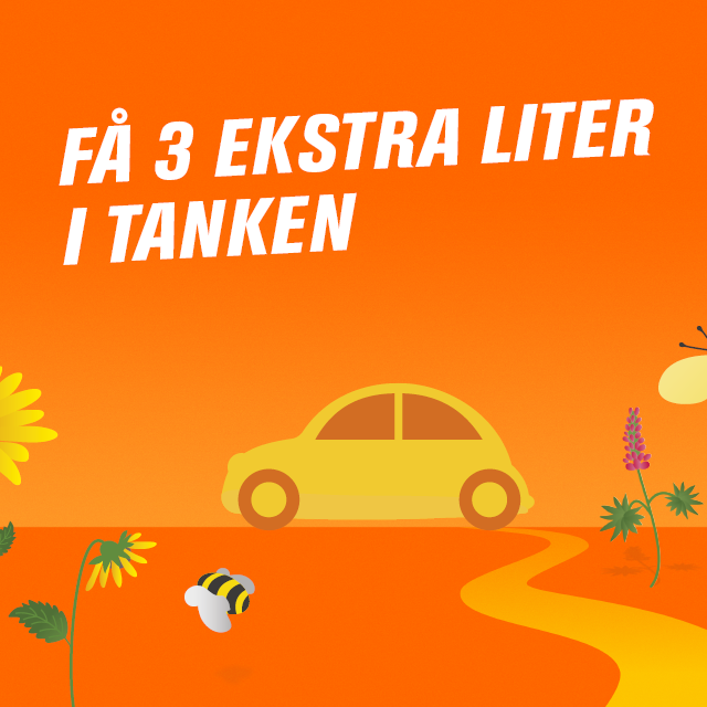 3 ekstra liter
